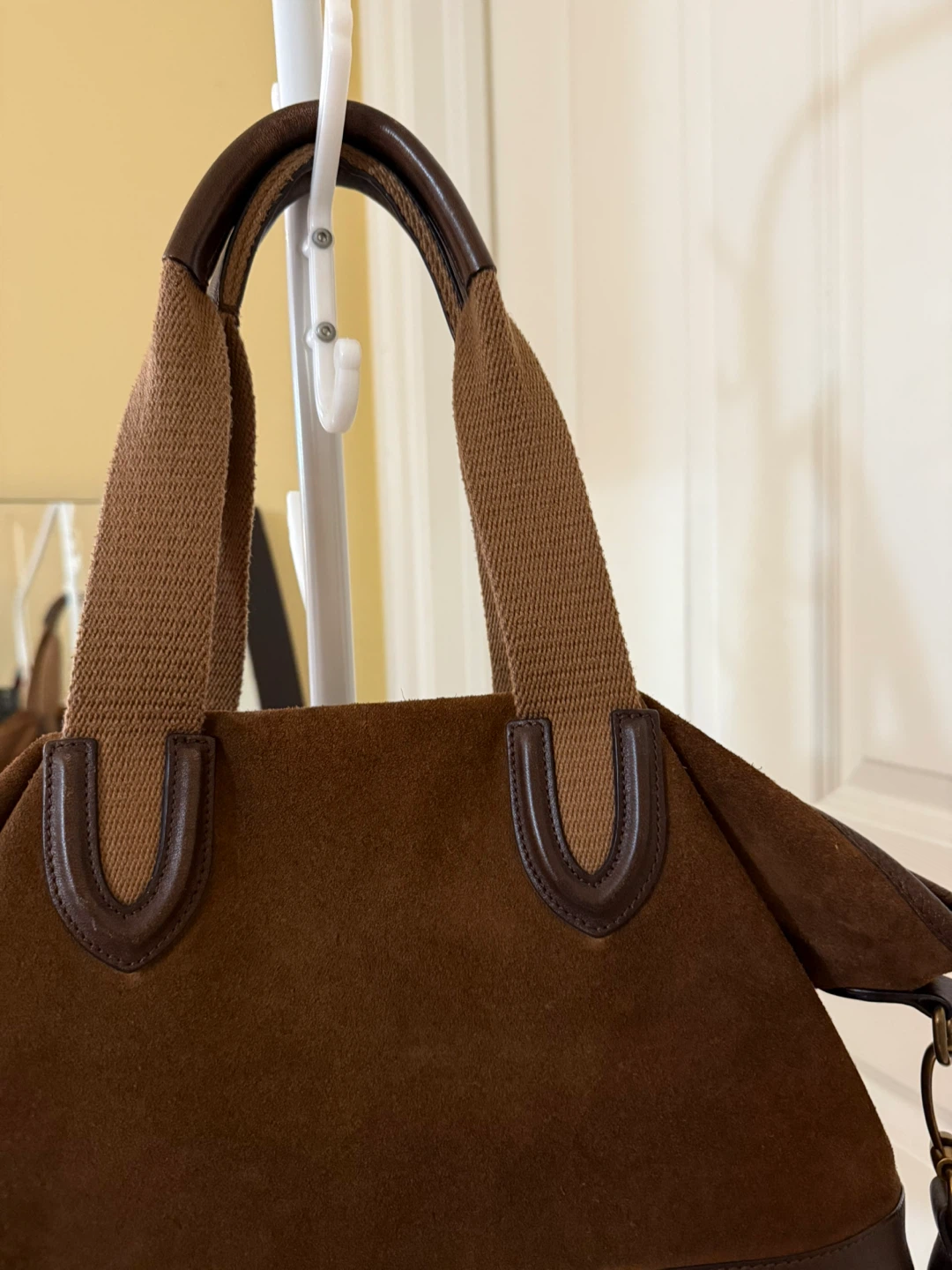Massimo Dutti Hobo Brown Suede Leather Shoulder Bag - photo 4