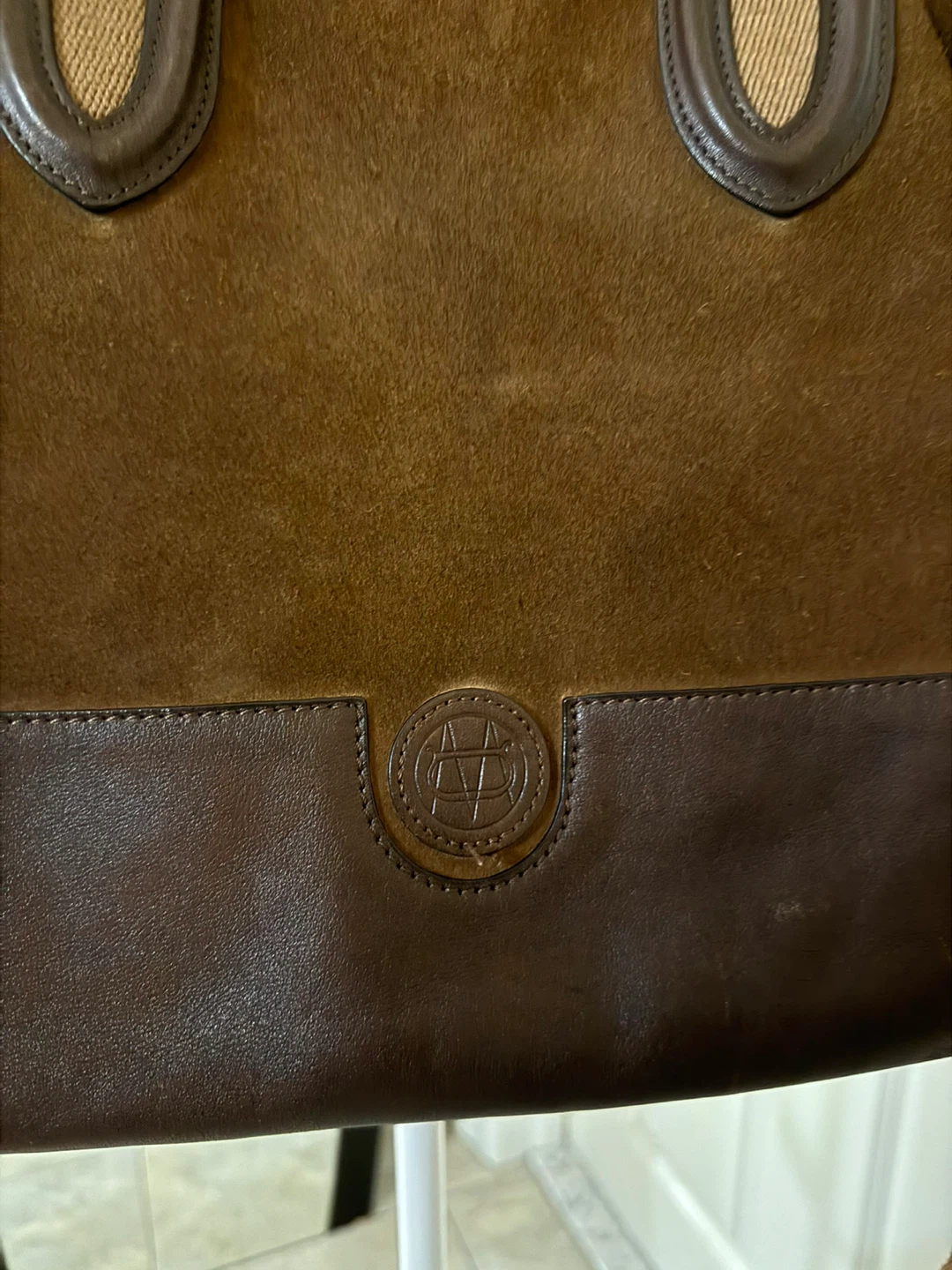 Massimo Dutti Hobo Brown Suede Leather Shoulder Bag - photo 3