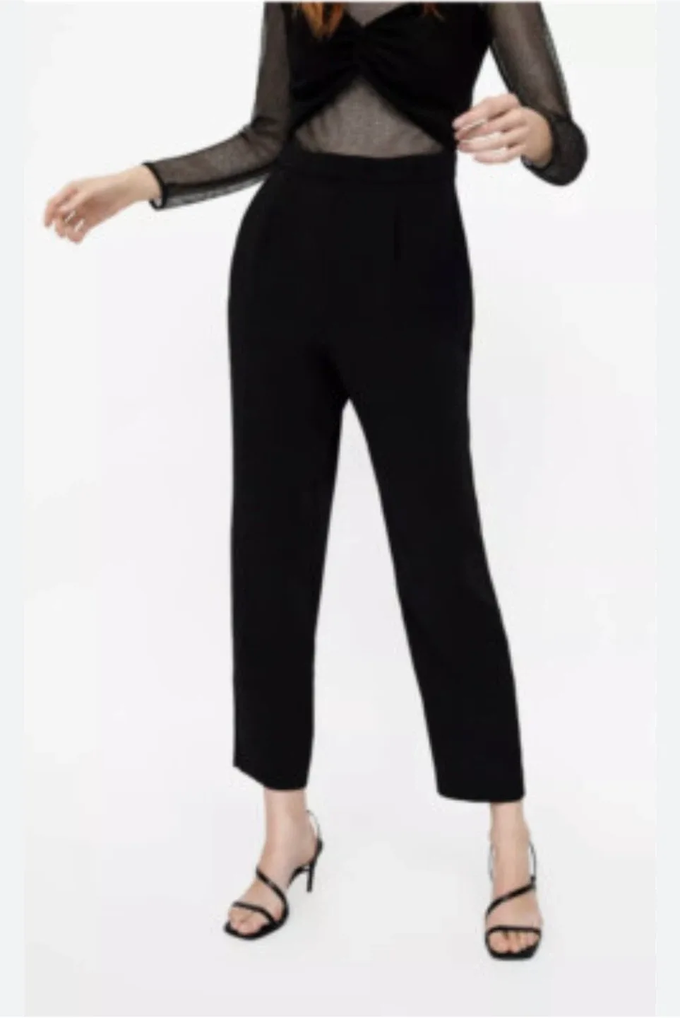 Zara Black Sparkle Mesh Jumpsuit image indicator(3)