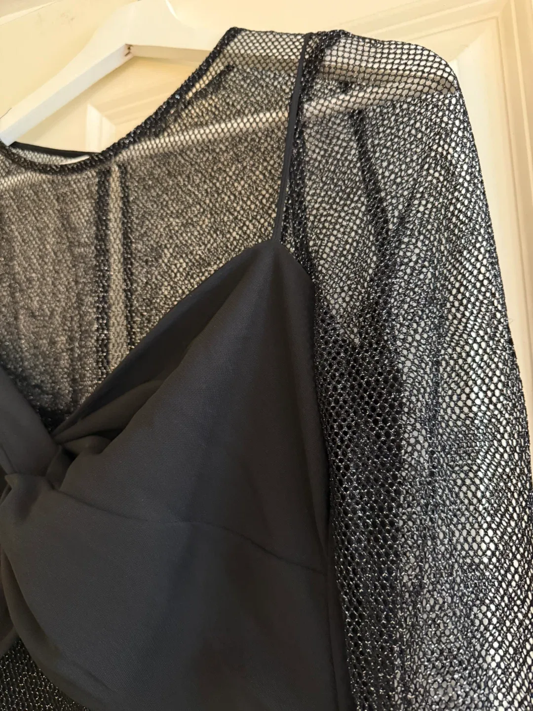 Zara Black Sparkle Mesh Jumpsuit image indicator(8)