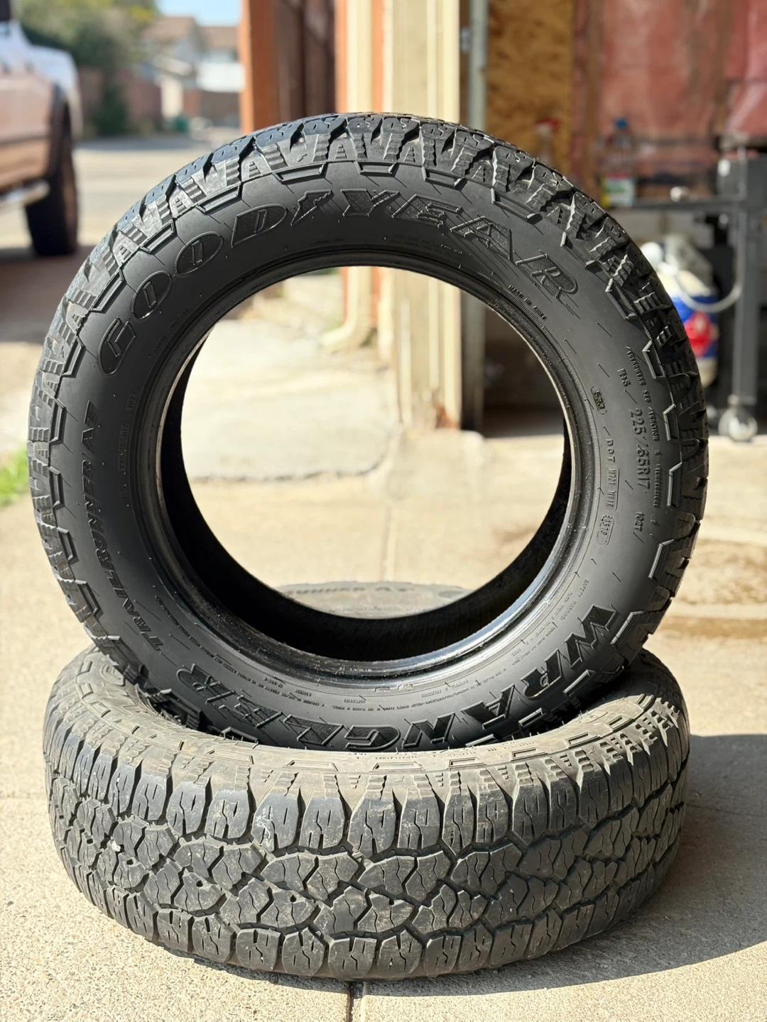 (2) Goodyear Wrangler Radial Tire 225/65R17