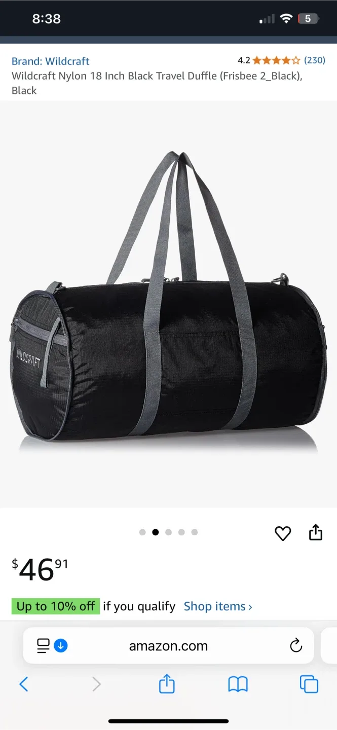 Foldable Duffle Bag image indicator(3)