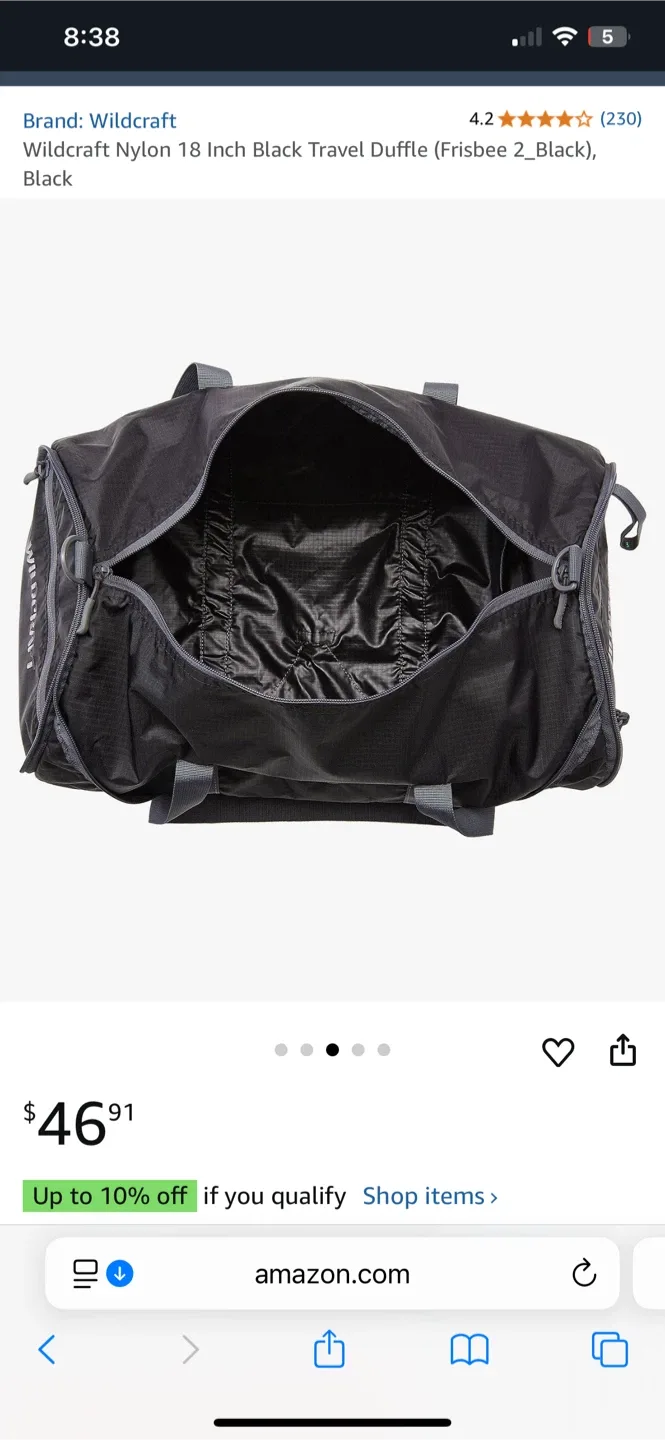 Foldable Duffle Bag image indicator(4)