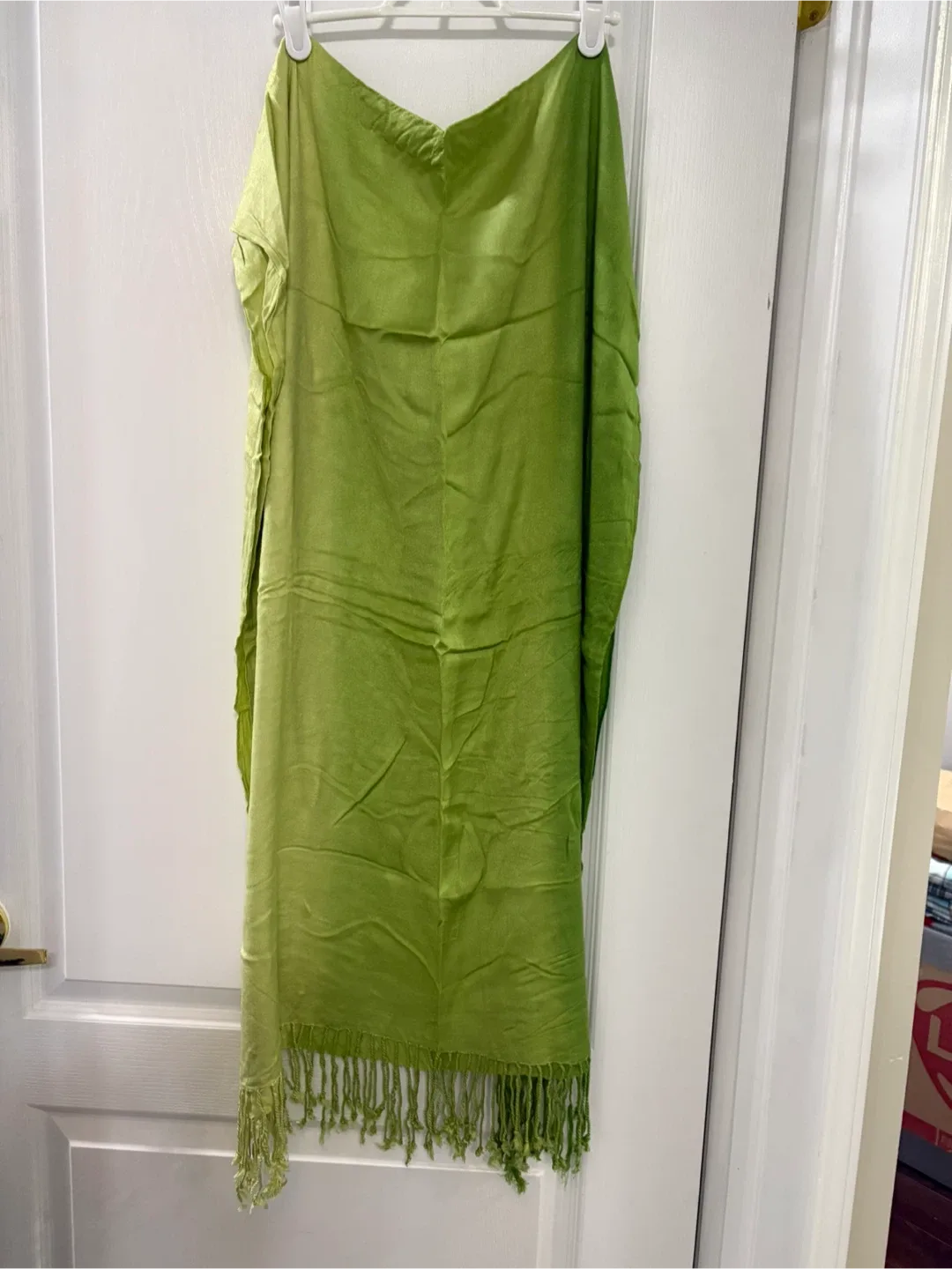 Ombre Green Scarf with Fringe thumbnail