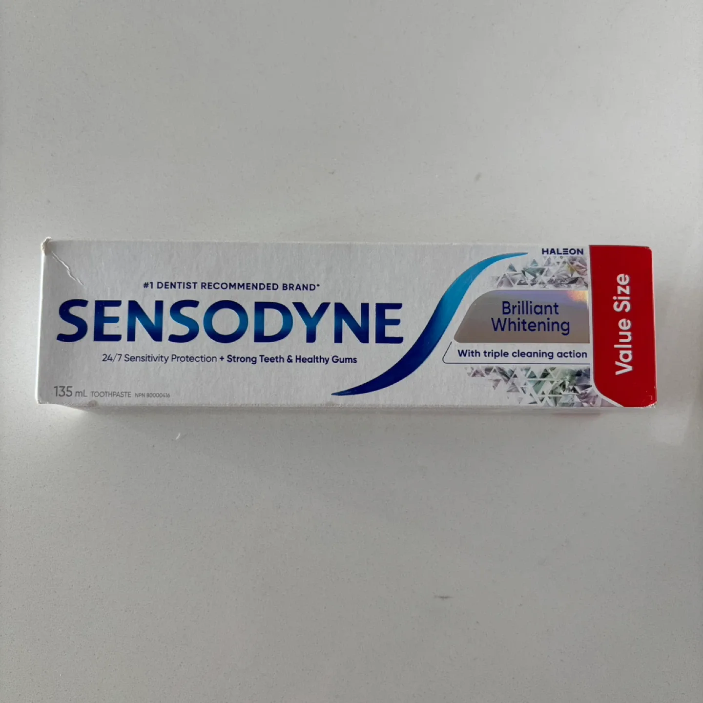 New & Sealed Sensodyne Whitening Toothpaste Value Size 135ml thumbnail