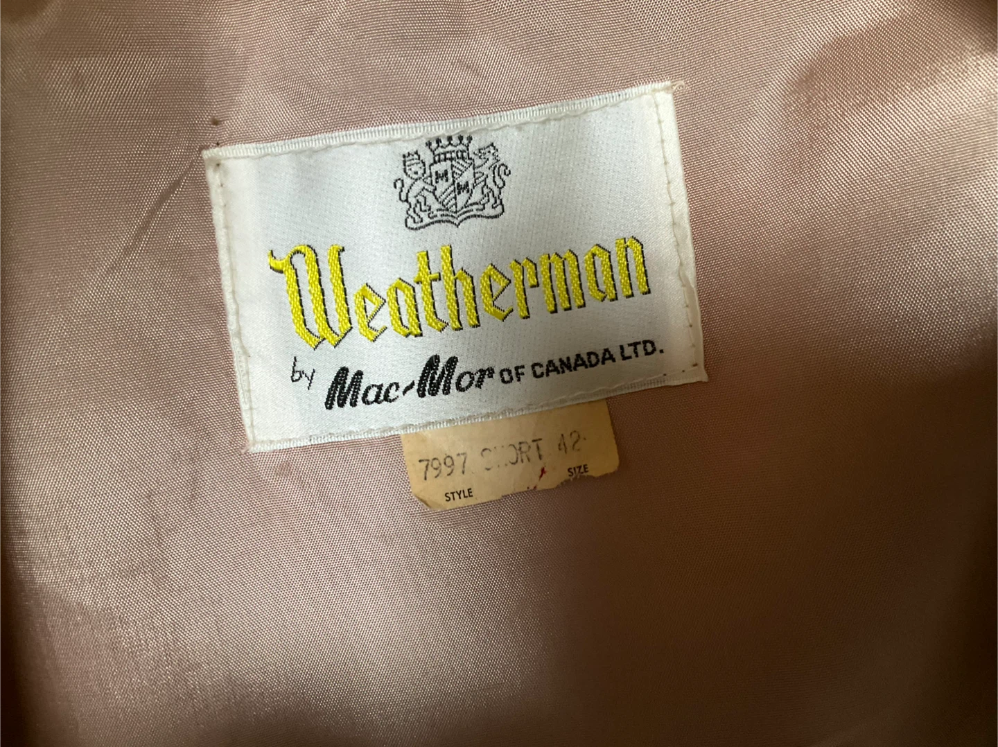 Weatherman by Mac-Mor Trench Coat Size 42 - photo 3