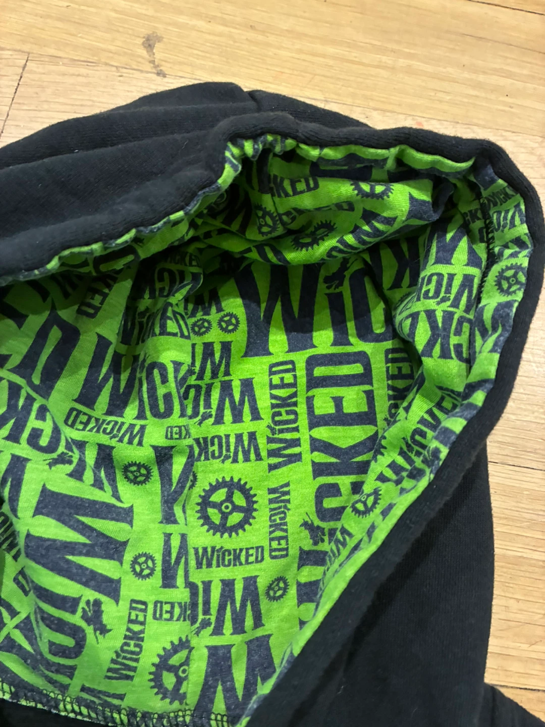 Wicked Full Zip Black Hoodie - small - photo 3