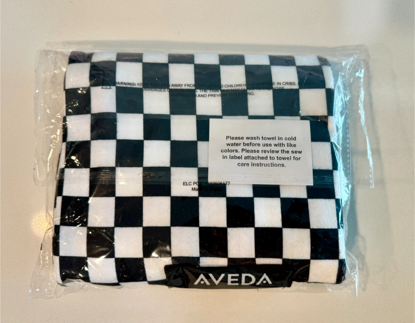 AVEDA Checkerboard Print Salon Towel - NEW - photo 5