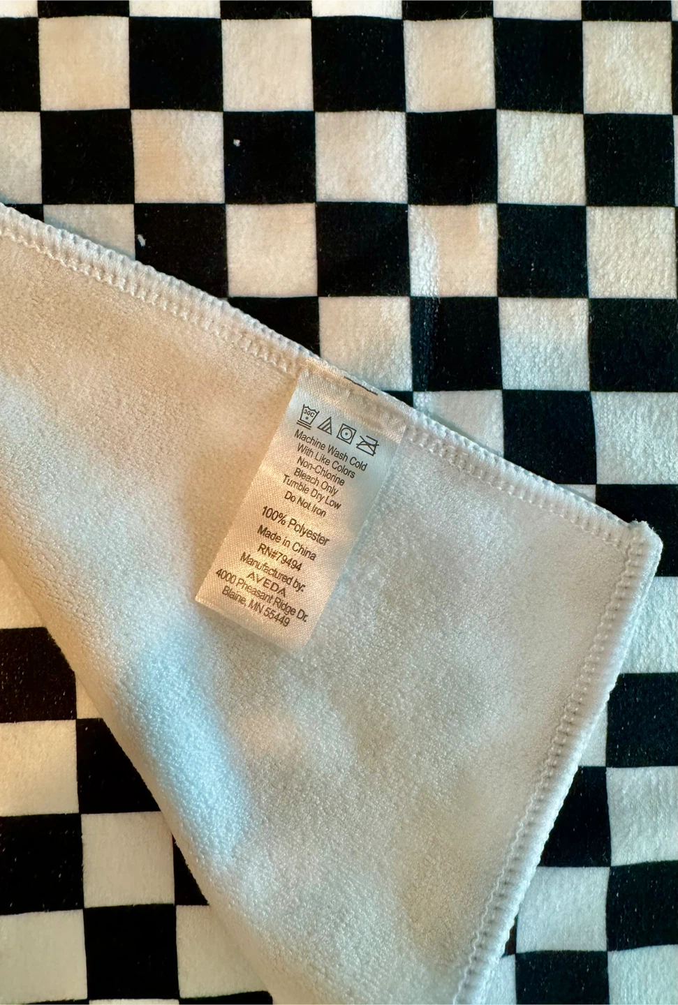 AVEDA Checkerboard Print Salon Towel - NEW - photo 4