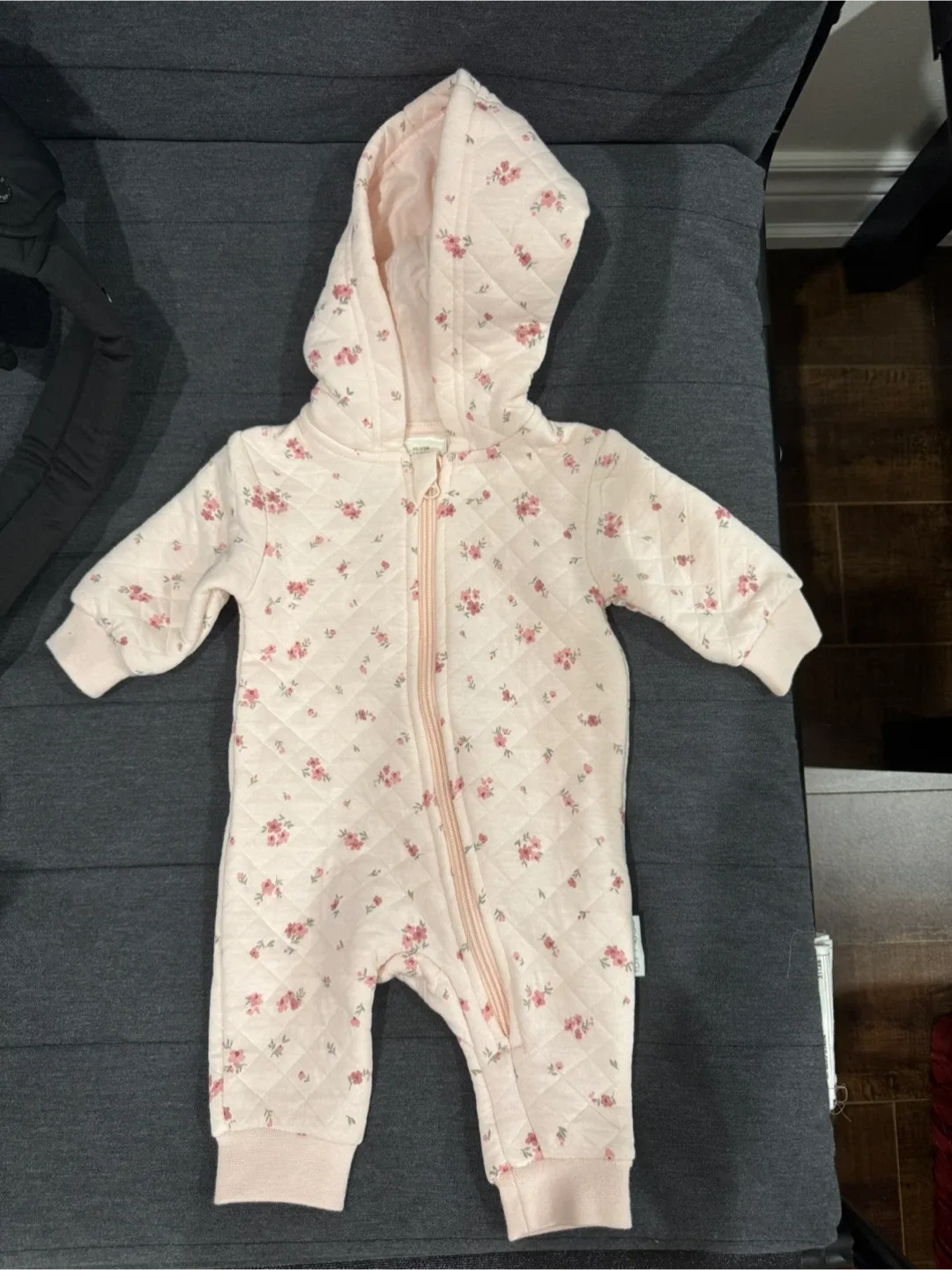 First Wish 0-3M Baby Floral Romper - New image indicator(2)