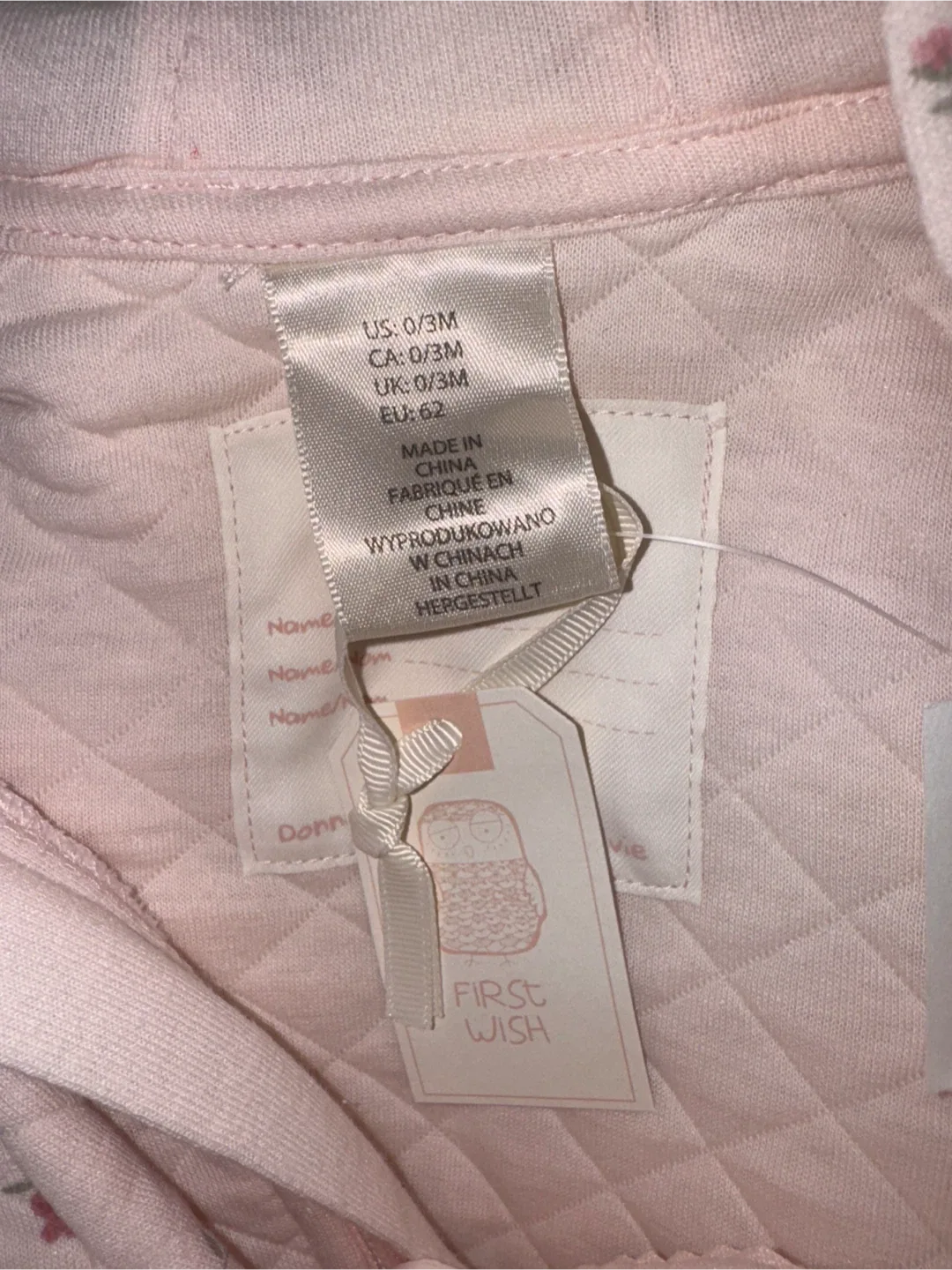 First Wish 0-3M Baby Floral Romper - New image indicator(3)