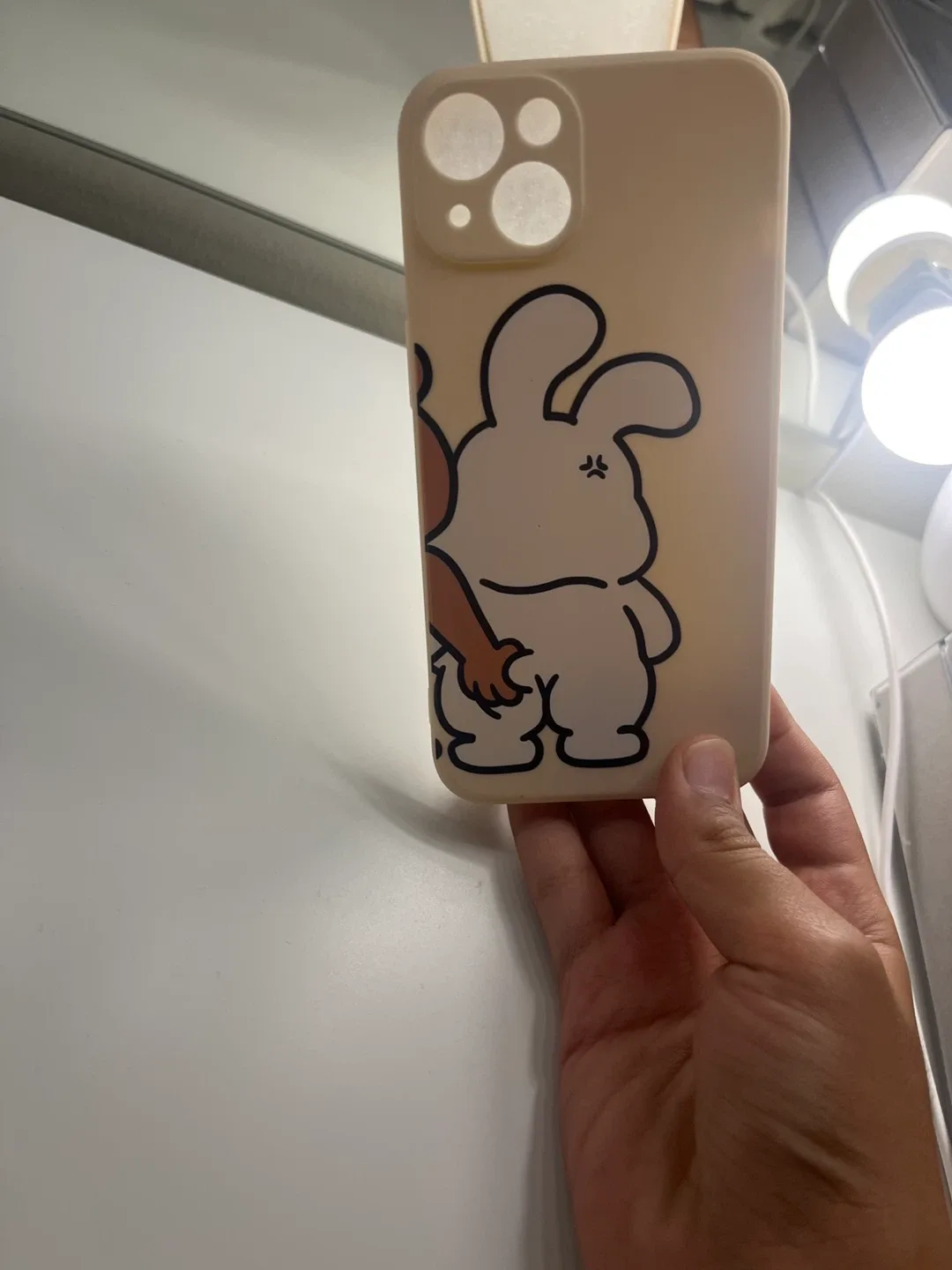 iPhone Case with Cartoon Rabbit Design thumbnail