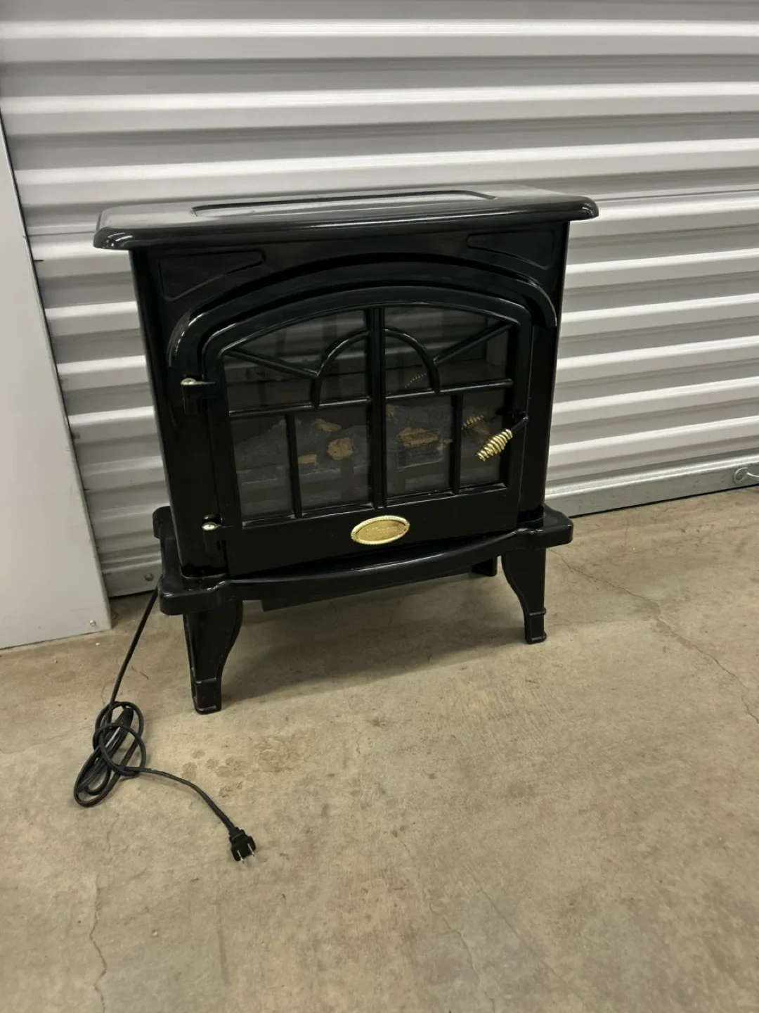 Black Electric Fireplace thumbnail