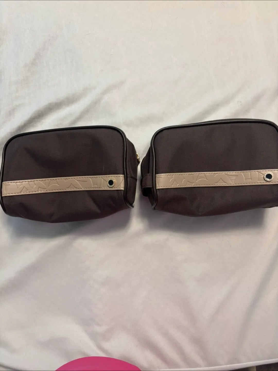 Bulgari Brown Cosmetic Pouch Set thumbnail