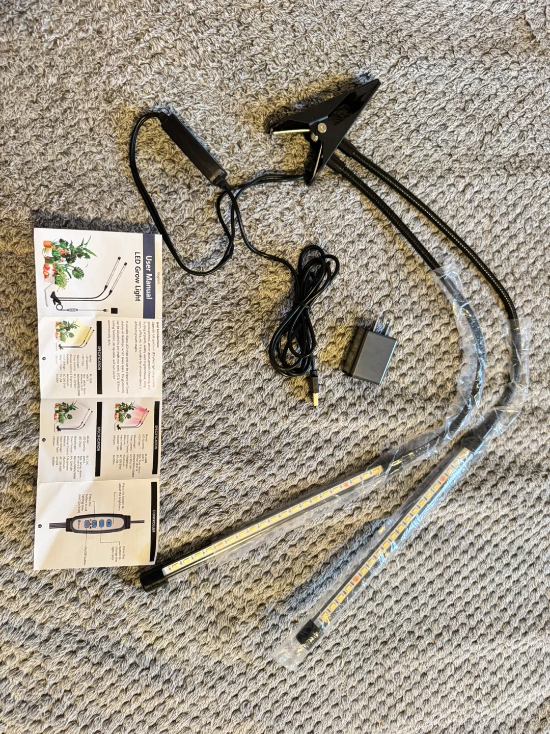 LED Grow Light with Clip image indicator(8)