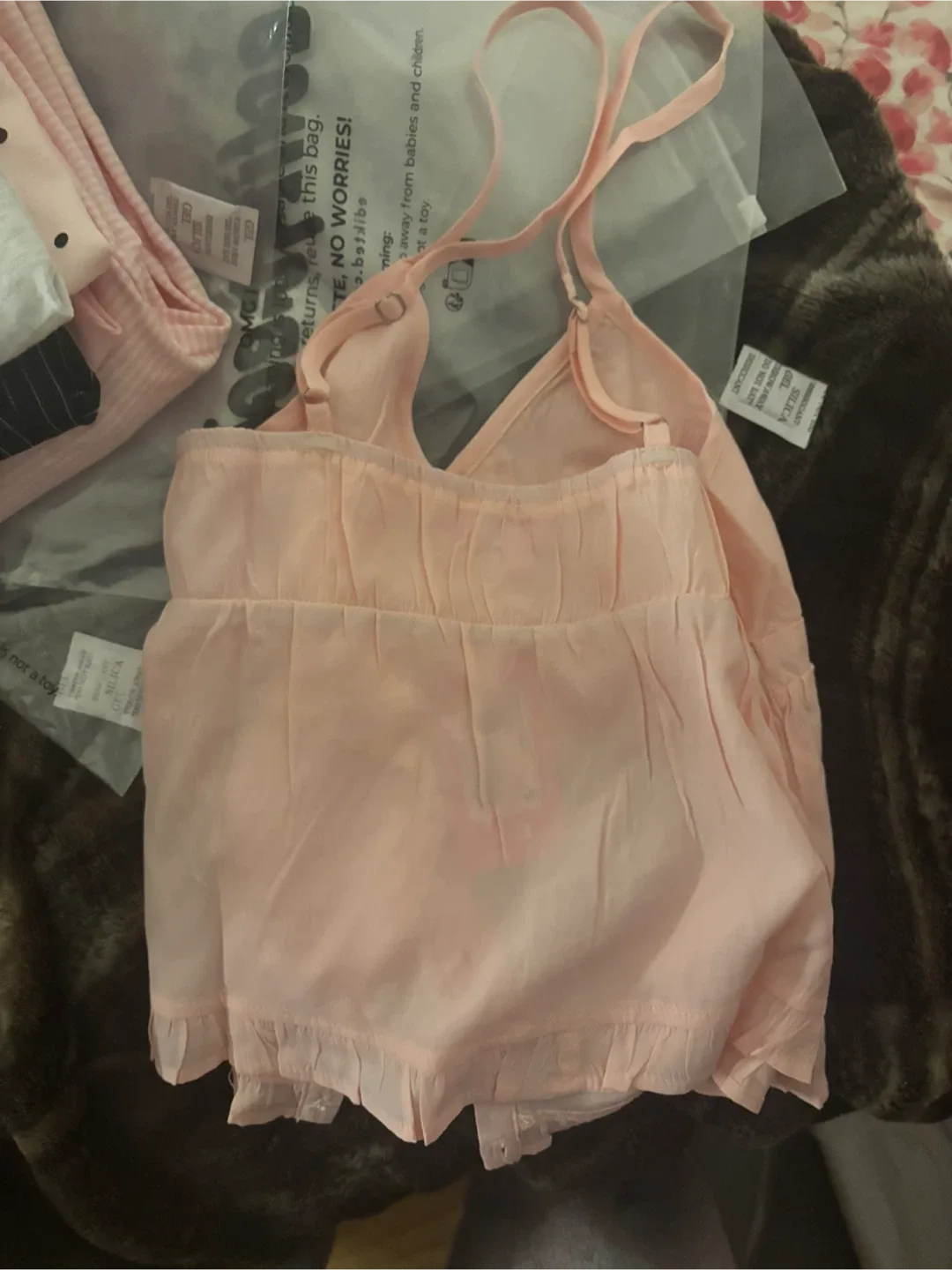 Edikted Light Pink Tank Top - Size S image indicator(4)