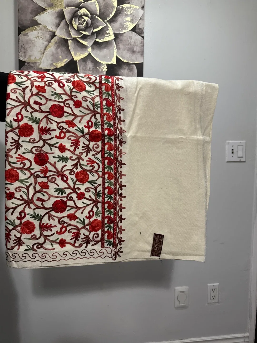 Kashmiri Shawl - Wool, Made in India thumbnail