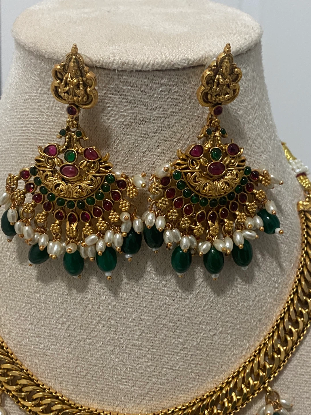 Gold Plated Necklace & Earring Set - photo 2