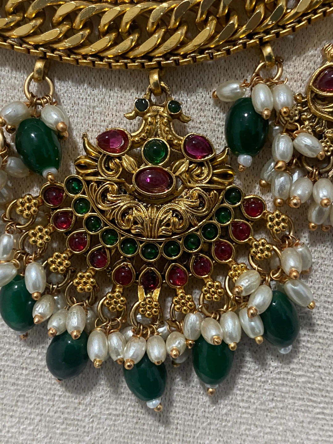 Gold Plated Necklace & Earring Set - photo 3