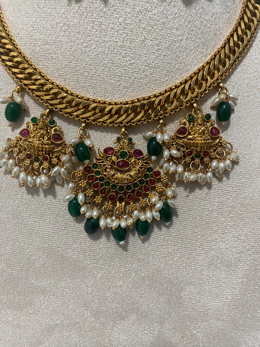Gold Plated Necklace & Earring Set - photo 4