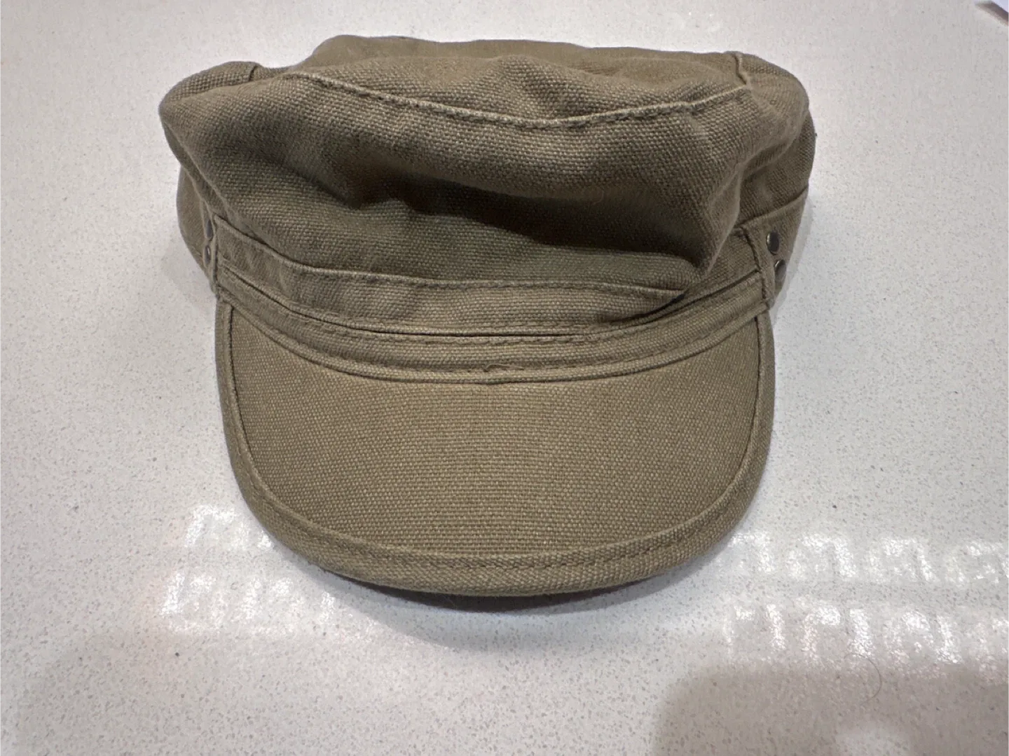 🥕 Olive Green Military Style Cap thumbnail