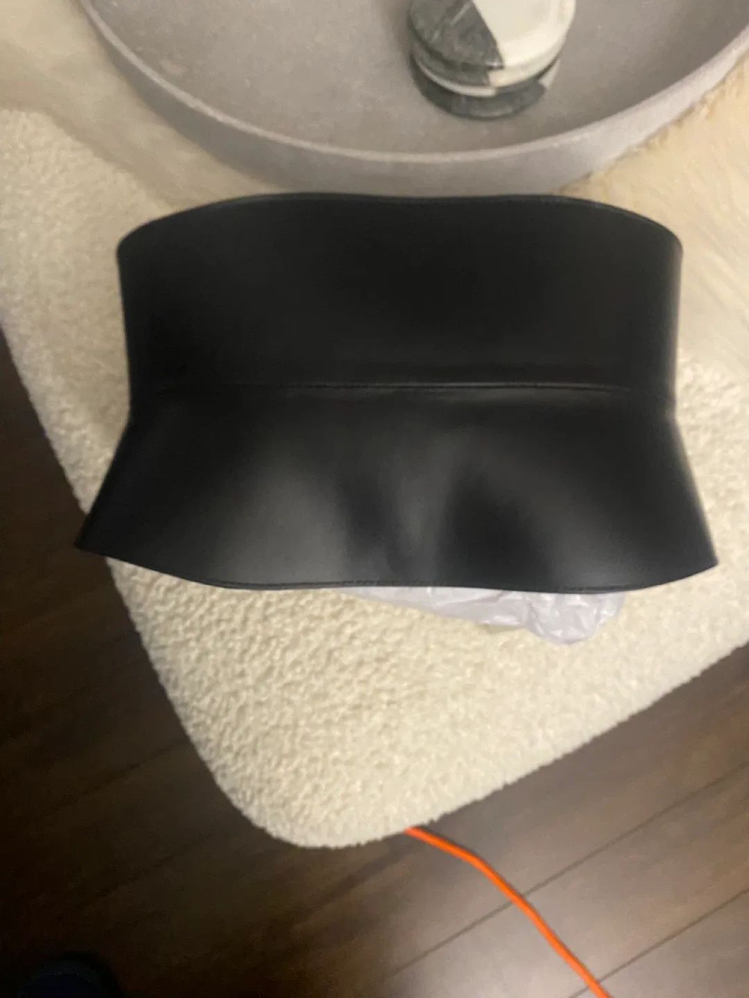 AllSaints Black Leather Corset Belt image indicator(6)