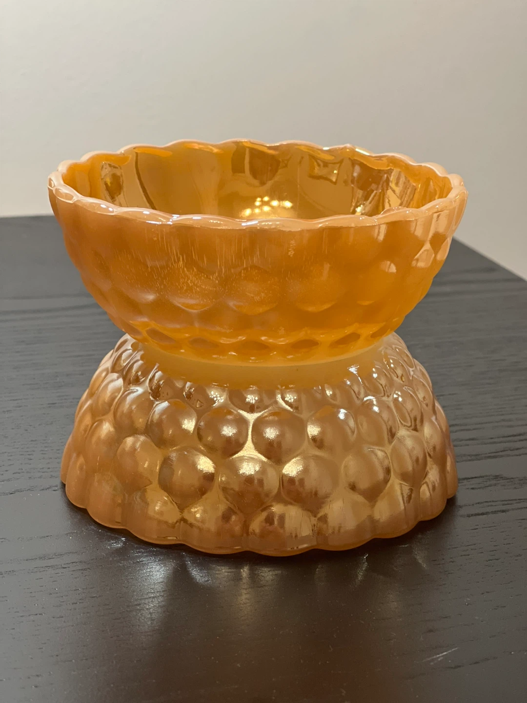 Fire King Peach Lustre Bubble Bowls (Set of 2) - photo 4