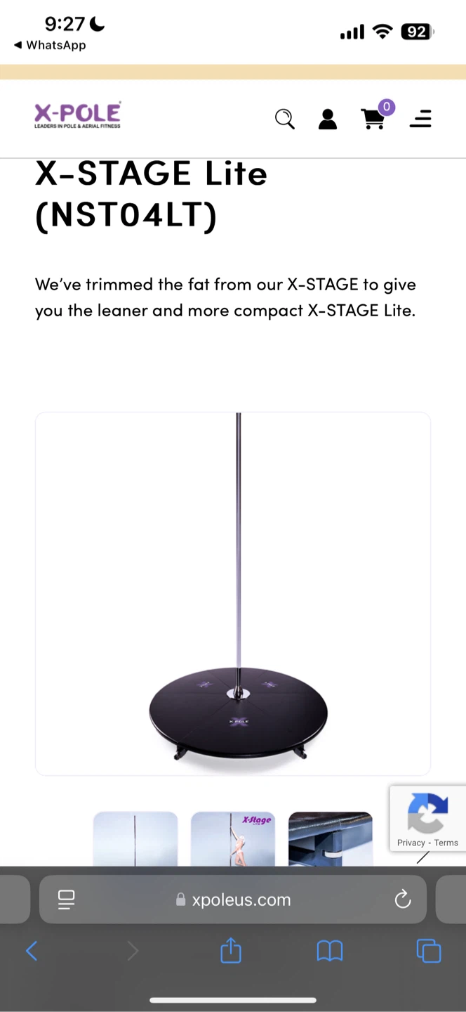X-Stage Lite (NST04LT) Pole Dancing Stage 40mm