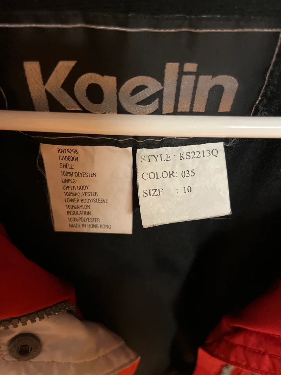 Kaelin Red Winter Jacket - Size 10 image indicator(3)