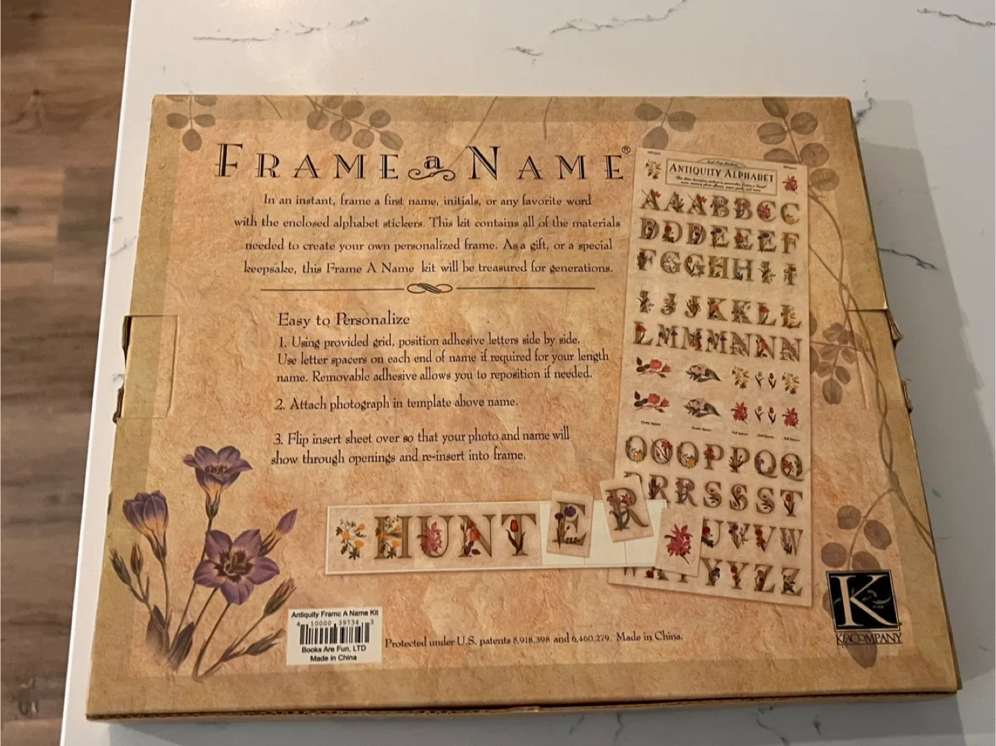 Picture Frame with Decorative Letters image indicator(2)