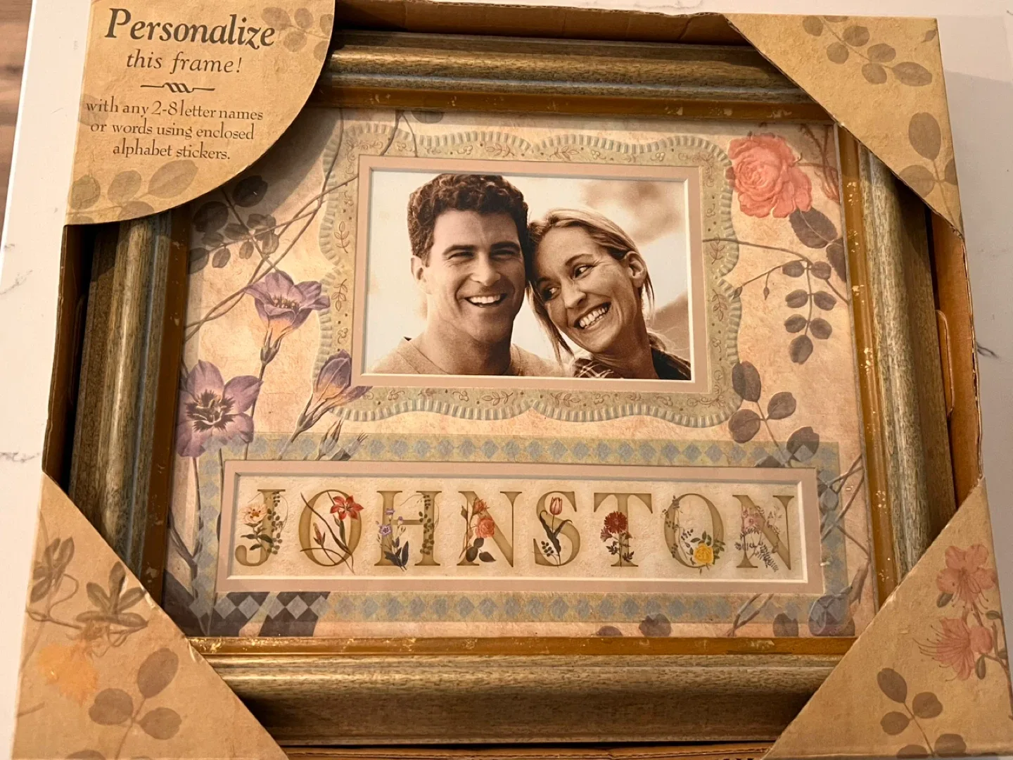 Picture Frame with Decorative Letters thumbnail