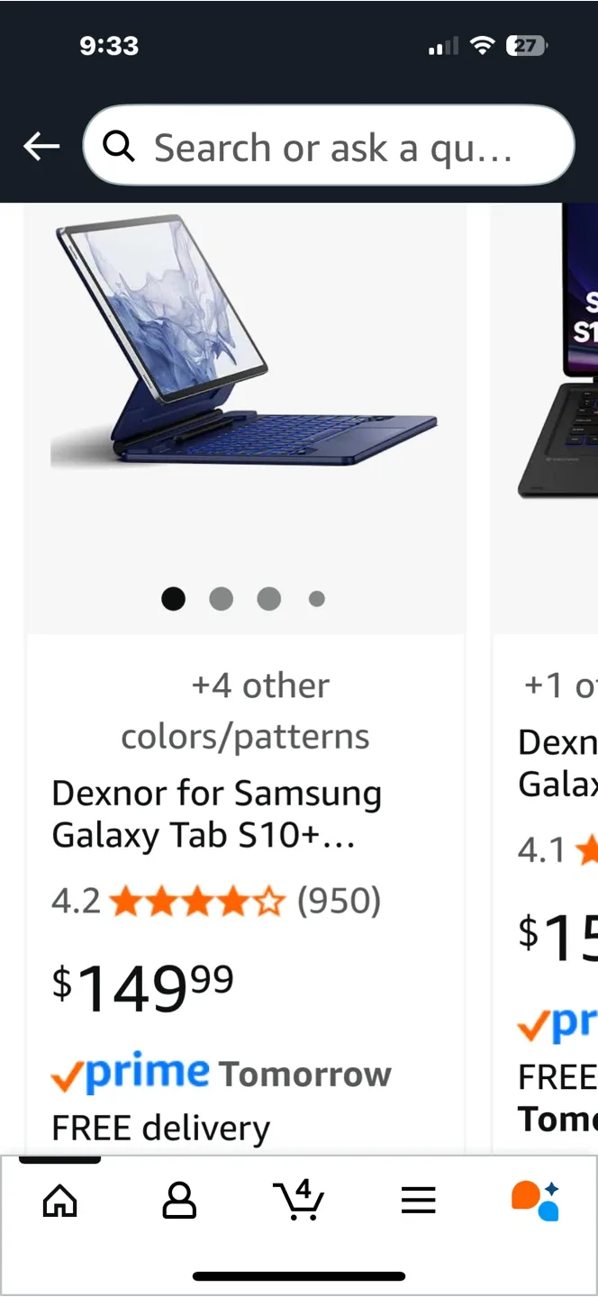 Dexnor Galaxy Tab S10+ Keyboard Case thumbnail