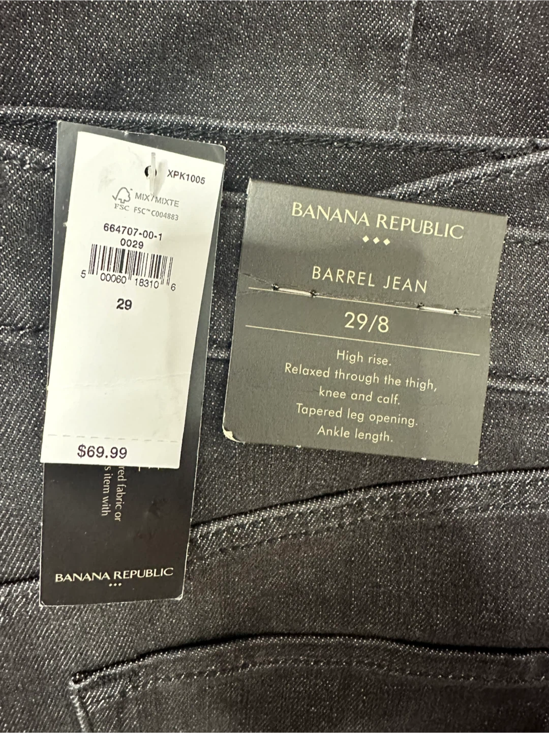 Banana Republic Barrel Jeans Size 29/8 - photo 4