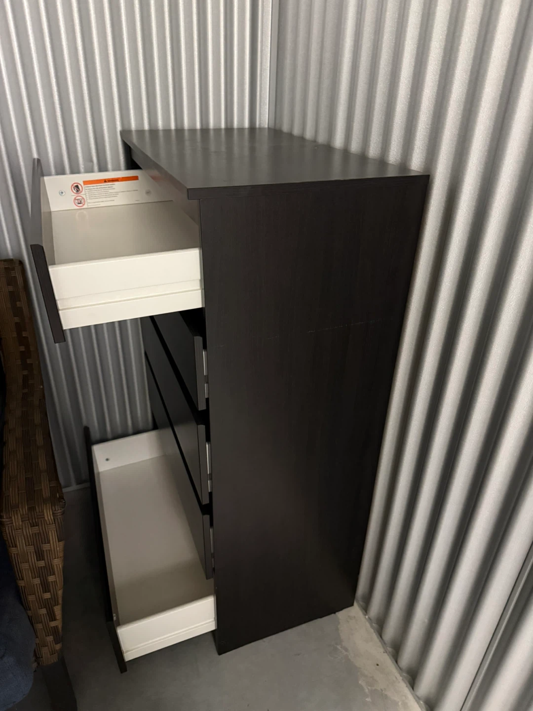 IKEA Malm Black-Brown 5-Drawer Dresser - photo 3