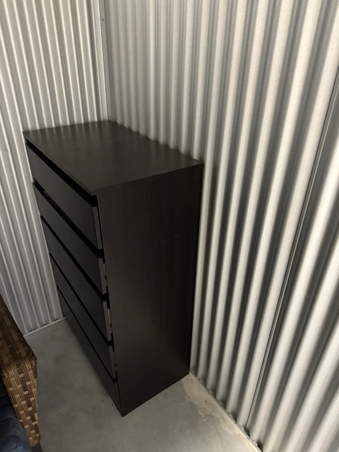 IKEA Malm Black-Brown 5-Drawer Dresser - photo 2