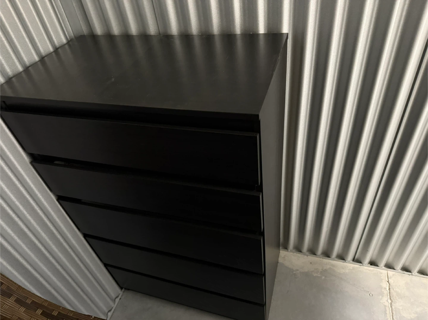 IKEA Malm Black-Brown 5-Drawer Dresser