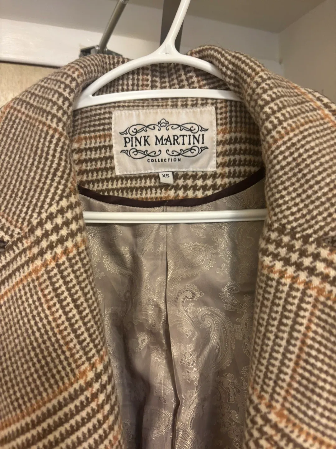 Pink Martini Plaid Coat - Size XS image indicator(2)