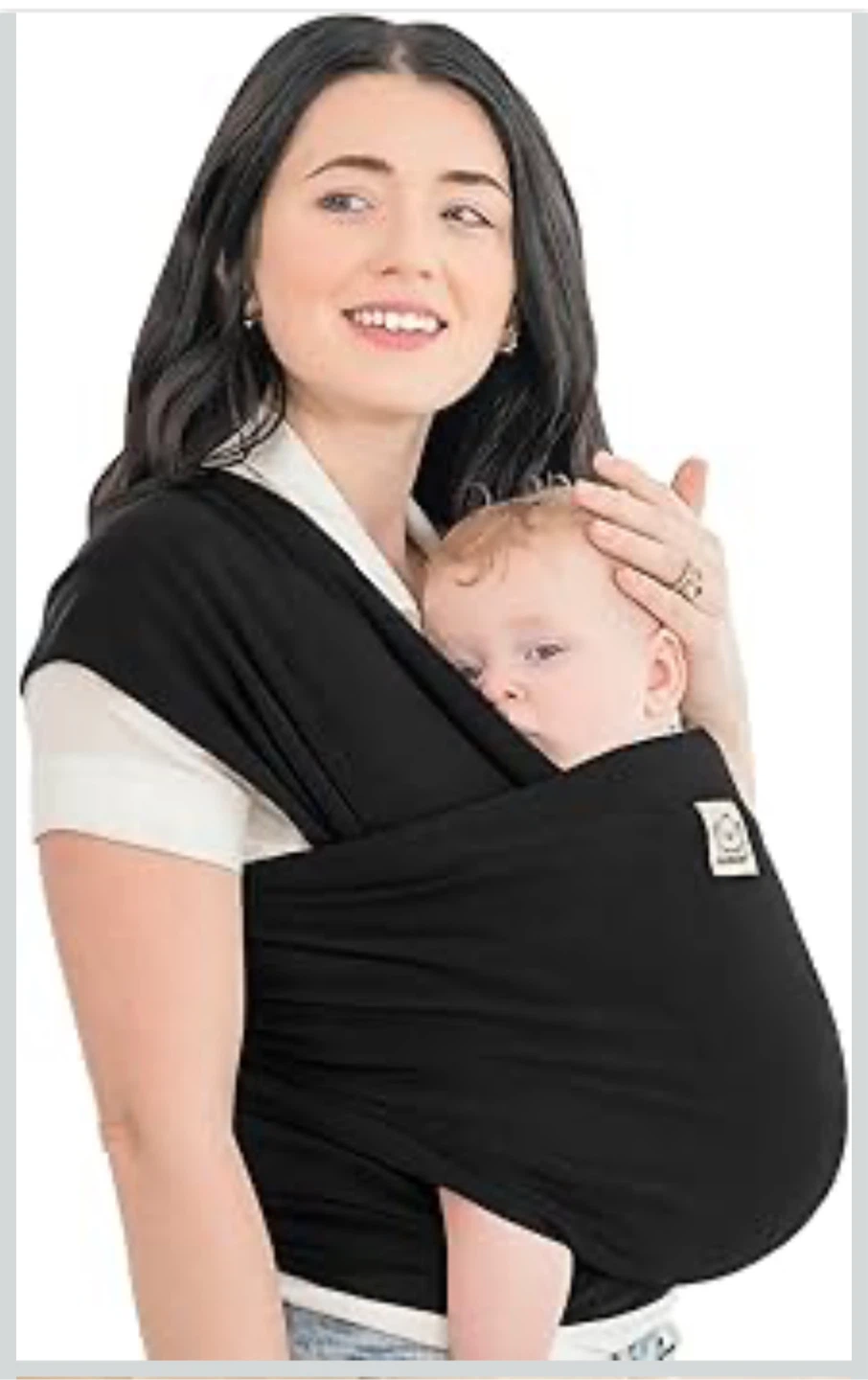 KeaBabies Original Baby Wrap Carrier - Black