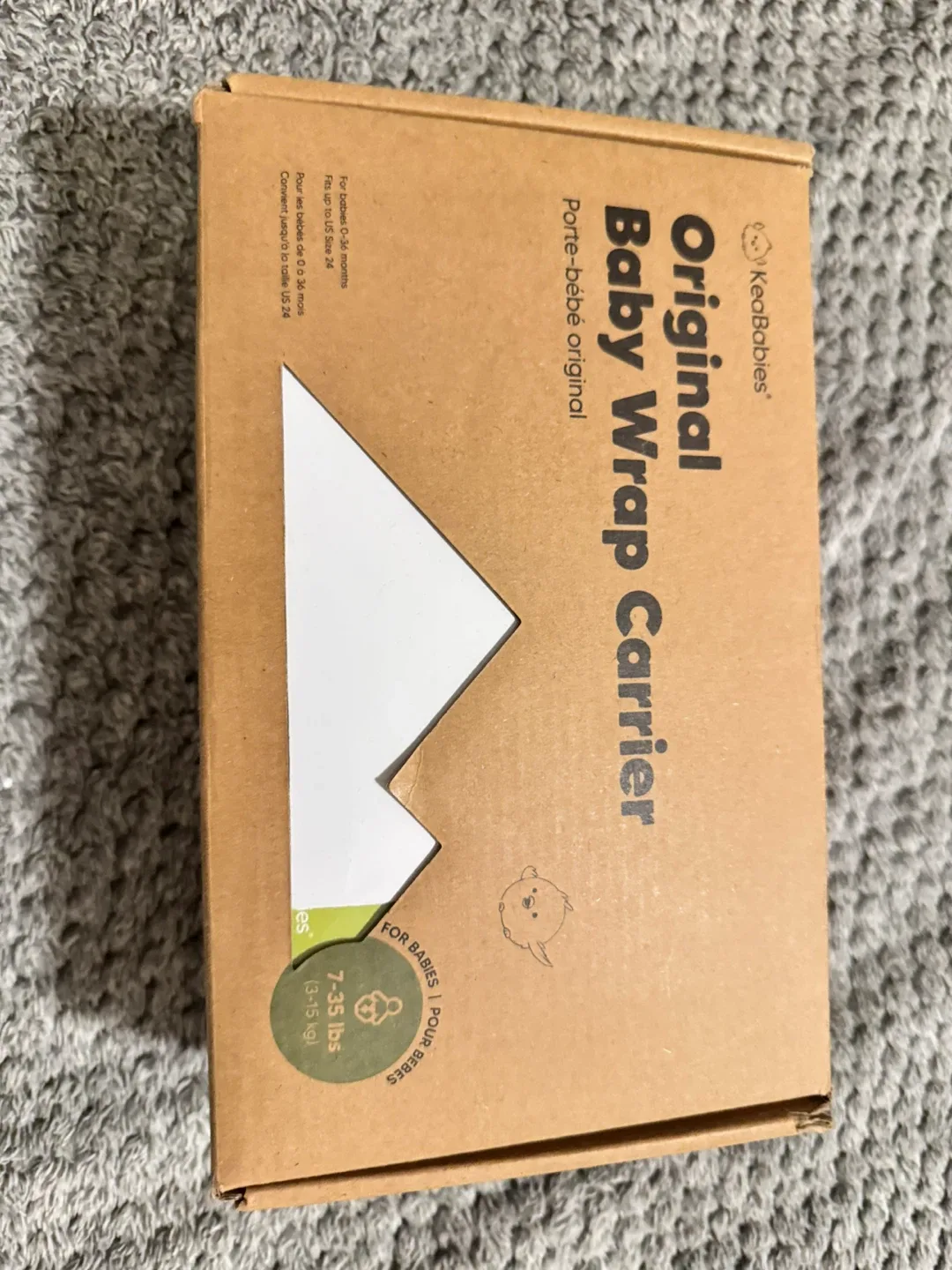 KeaBabies Original Baby Wrap Carrier - Black image indicator(6)