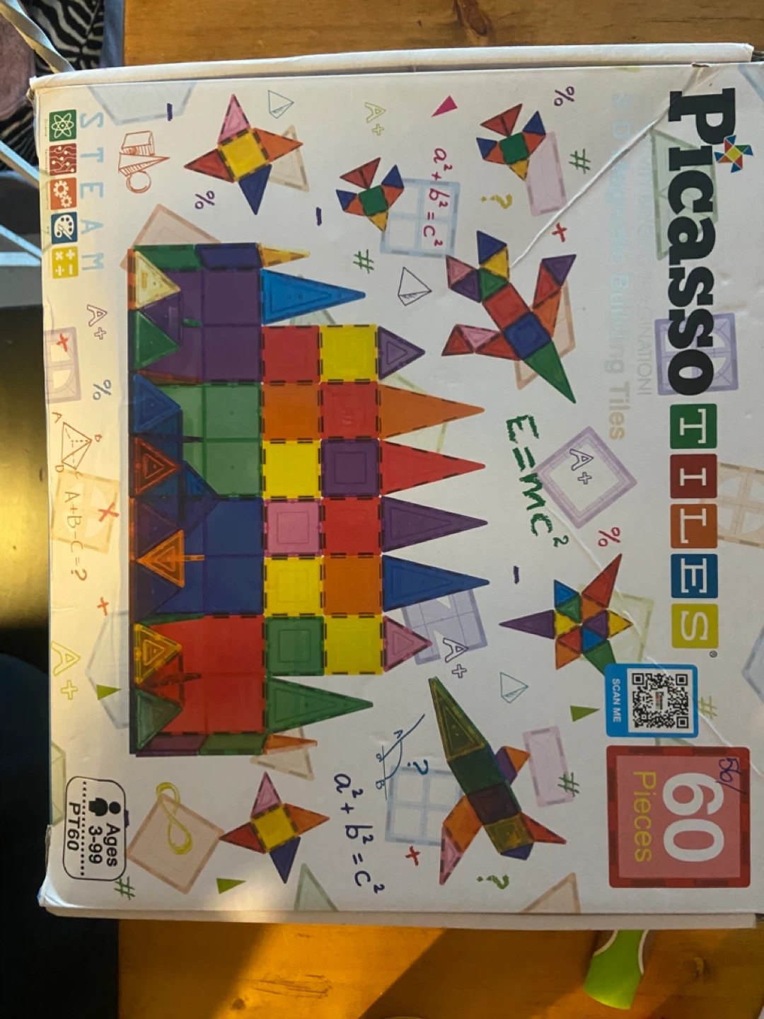 Picasso Tiles 60 Piece Magnetic Building Set