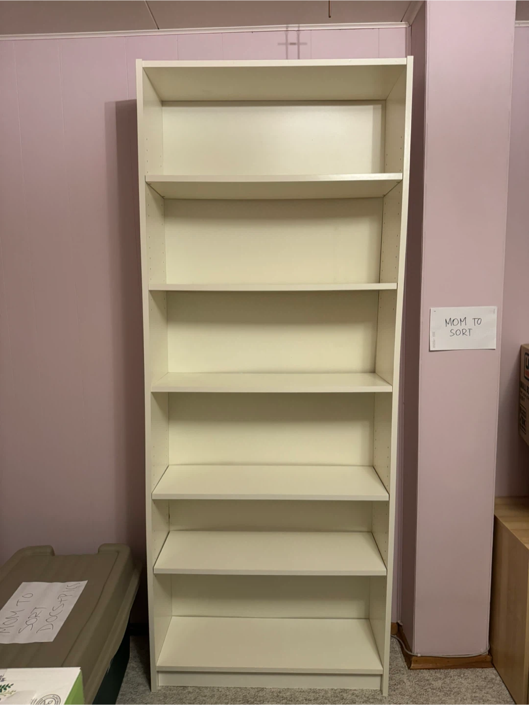Tall White Bookshelf