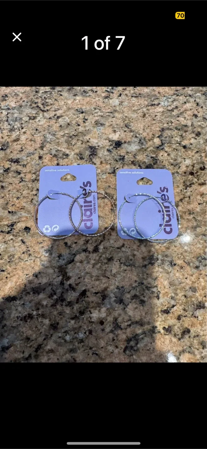 Claire's, Disney, Earrings & Necklace Bundle thumbnail