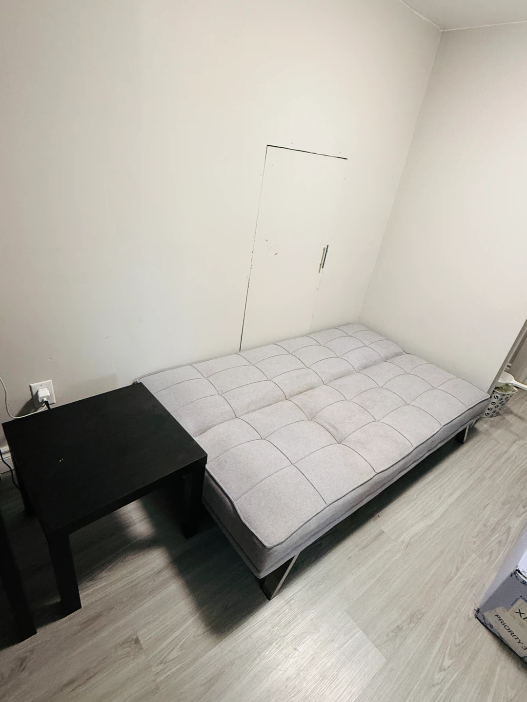 Grey Futon Sofa Bed - photo 2