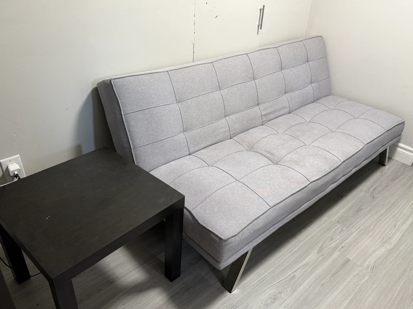 Grey Futon Sofa Bed - photo 3
