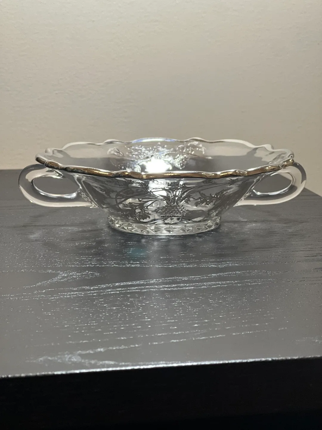 Silver City Flanders Poppy Pattern 4 piece set Silver Overlay image indicator(5)