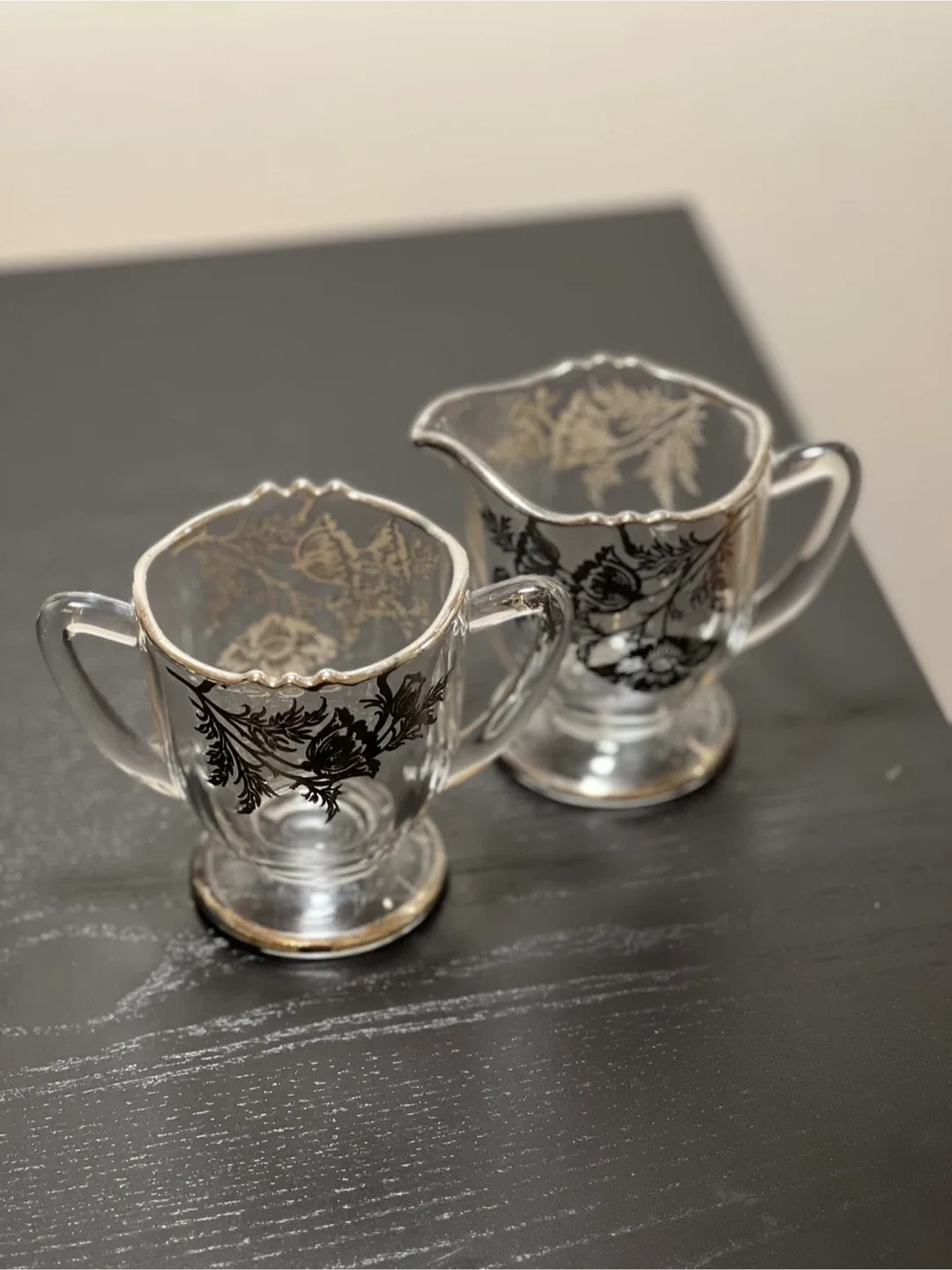 Silver City Flanders Poppy Pattern 4 piece set Silver Overlay image indicator(3)