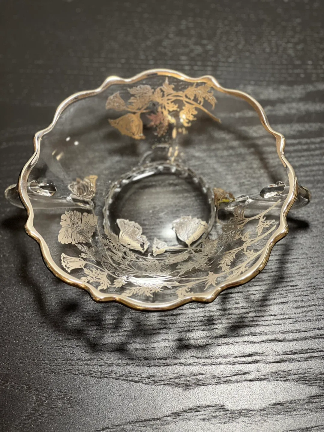 Silver City Flanders Poppy Pattern 4 piece set Silver Overlay image indicator(4)