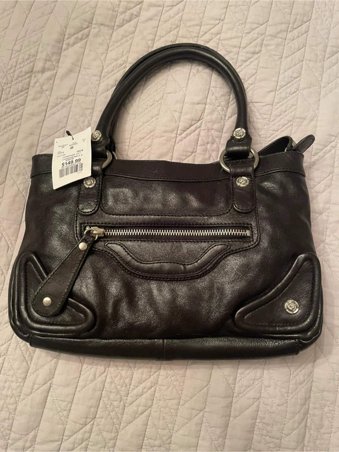 Black Leather Handbag