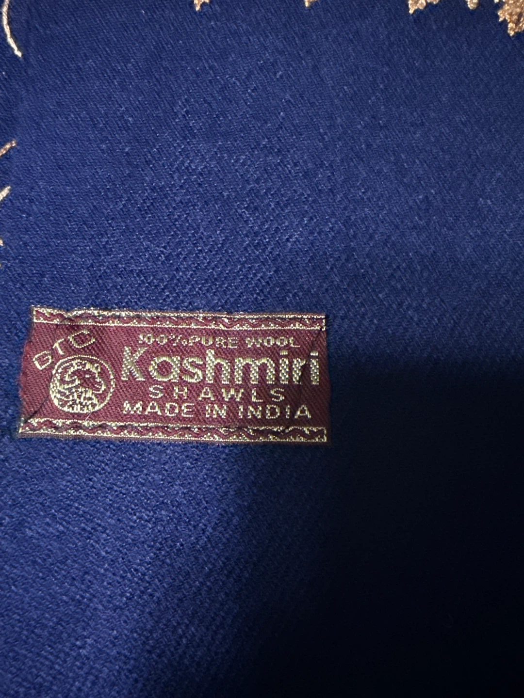 Kashmiri Wool Shawl - Blue - photo 3