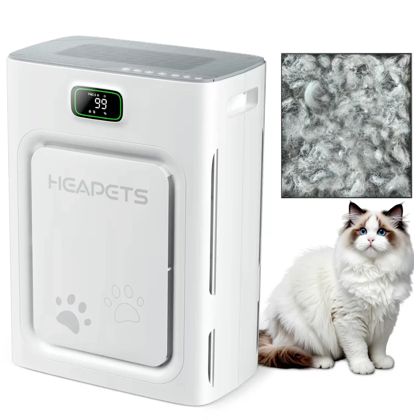 HEAPETS Air Purifier - Small Size, Large Coverage thumbnail